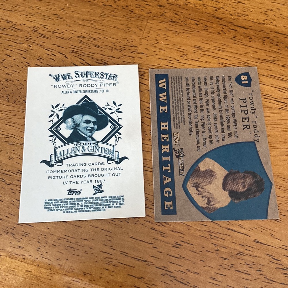 WWE Rowdy Roddy Piper Cards - Picture 2 of 2